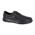 Black - Front - IMAC Mens Softie Leather Casual Shoes