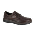 Brown - Front - IMAC Mens Softie Leather Casual Shoes
