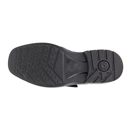 Black - Back - Roamers Mens Leather Lace Up Shoes