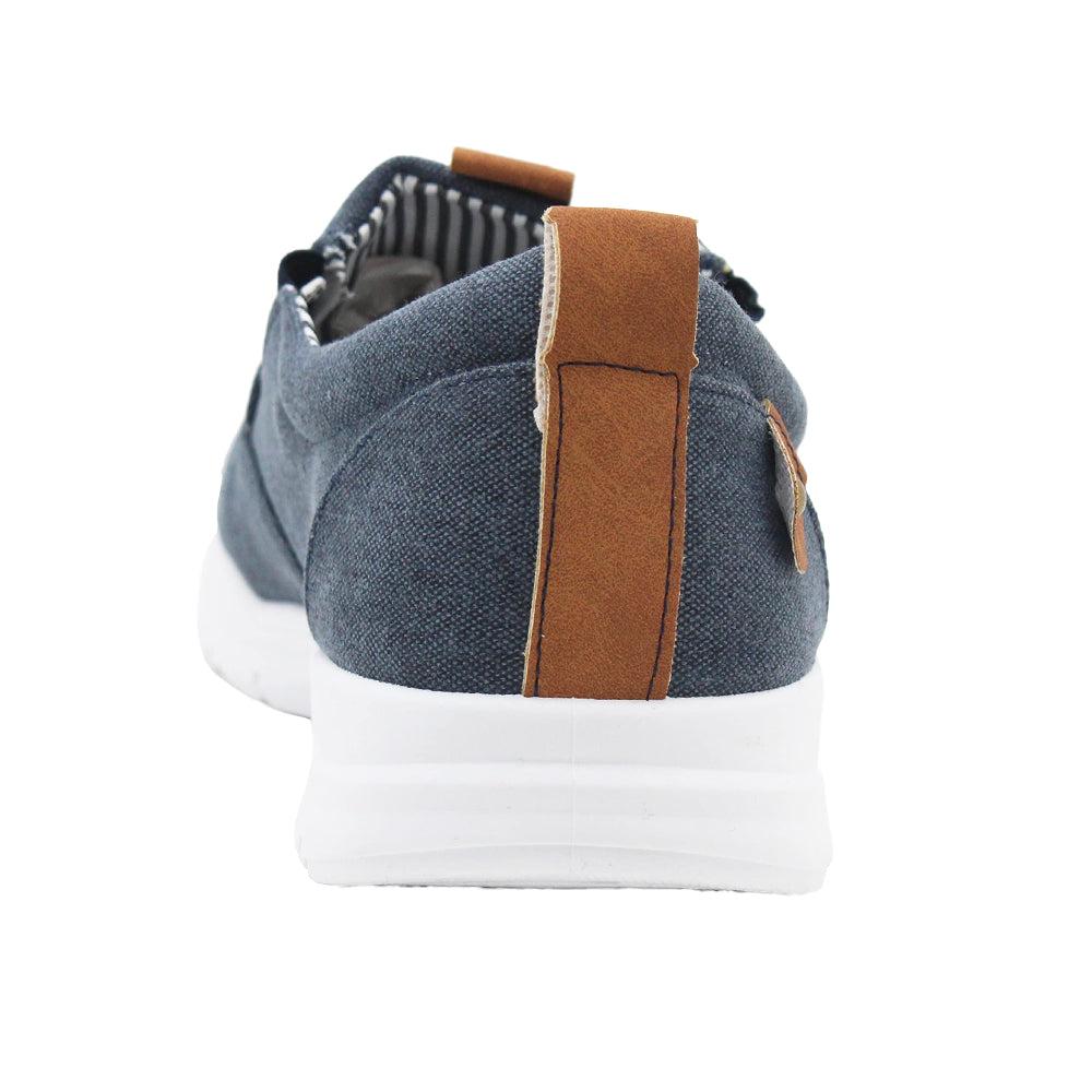 Denim Blue - Back - Rdek Mens Canvas Trainers