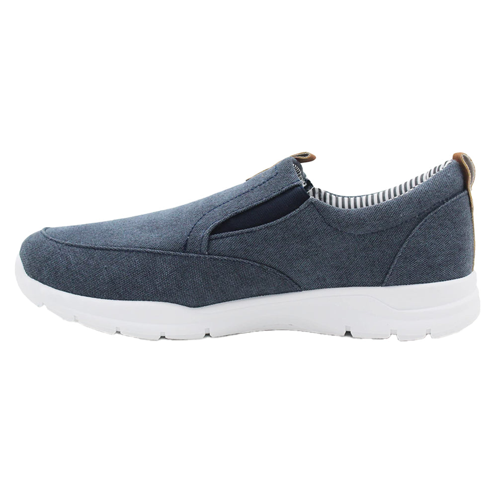 Denim Blue - Side - Rdek Mens Canvas Trainers