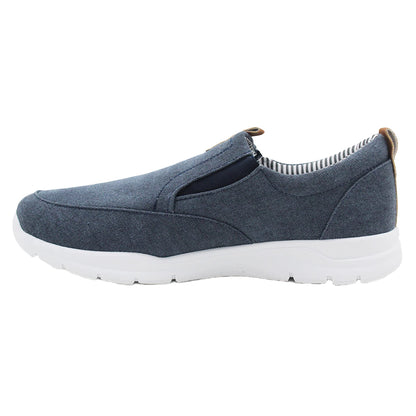 Denim Blue - Side - Rdek Mens Canvas Trainers