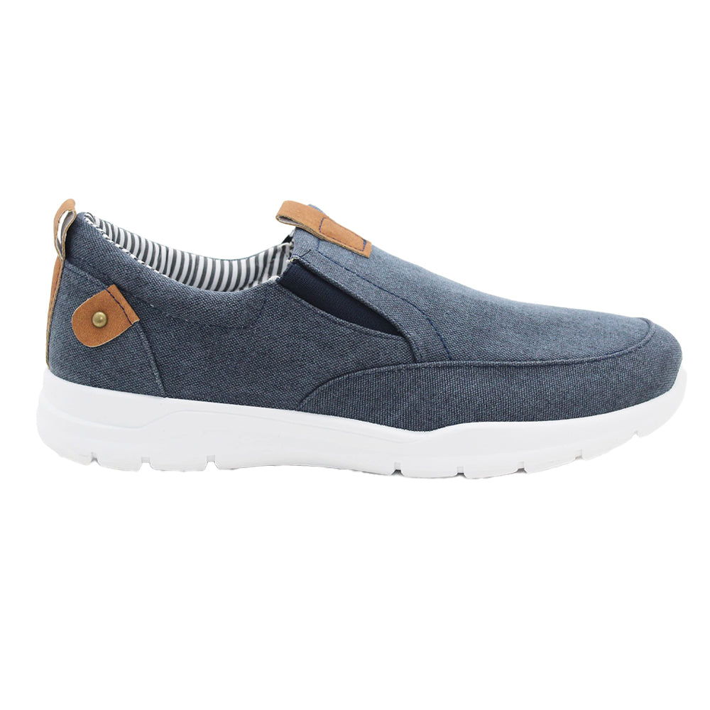 Denim Blue - Lifestyle - Rdek Mens Canvas Trainers