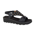 Black - Front - Cipriata Womens-Ladies Salvia Sandals