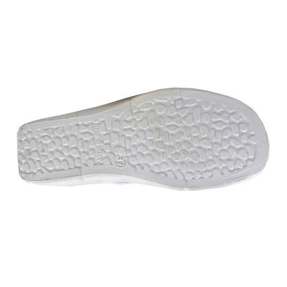 Baby Blue - Back - Dek Womens-Ladies Floral Leather Clogs