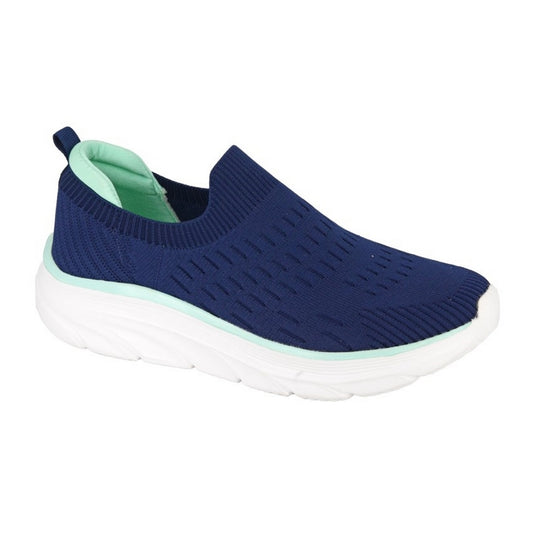 Navy Blue - Front - Rdek Womens-Ladies Kingfisher Flyknit Trainers