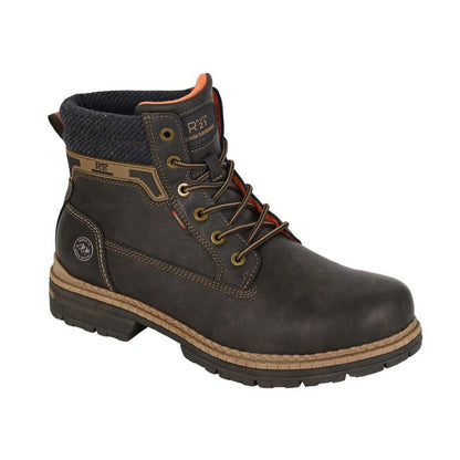Dark Brown - Front - R21 Mens Ankle Boots