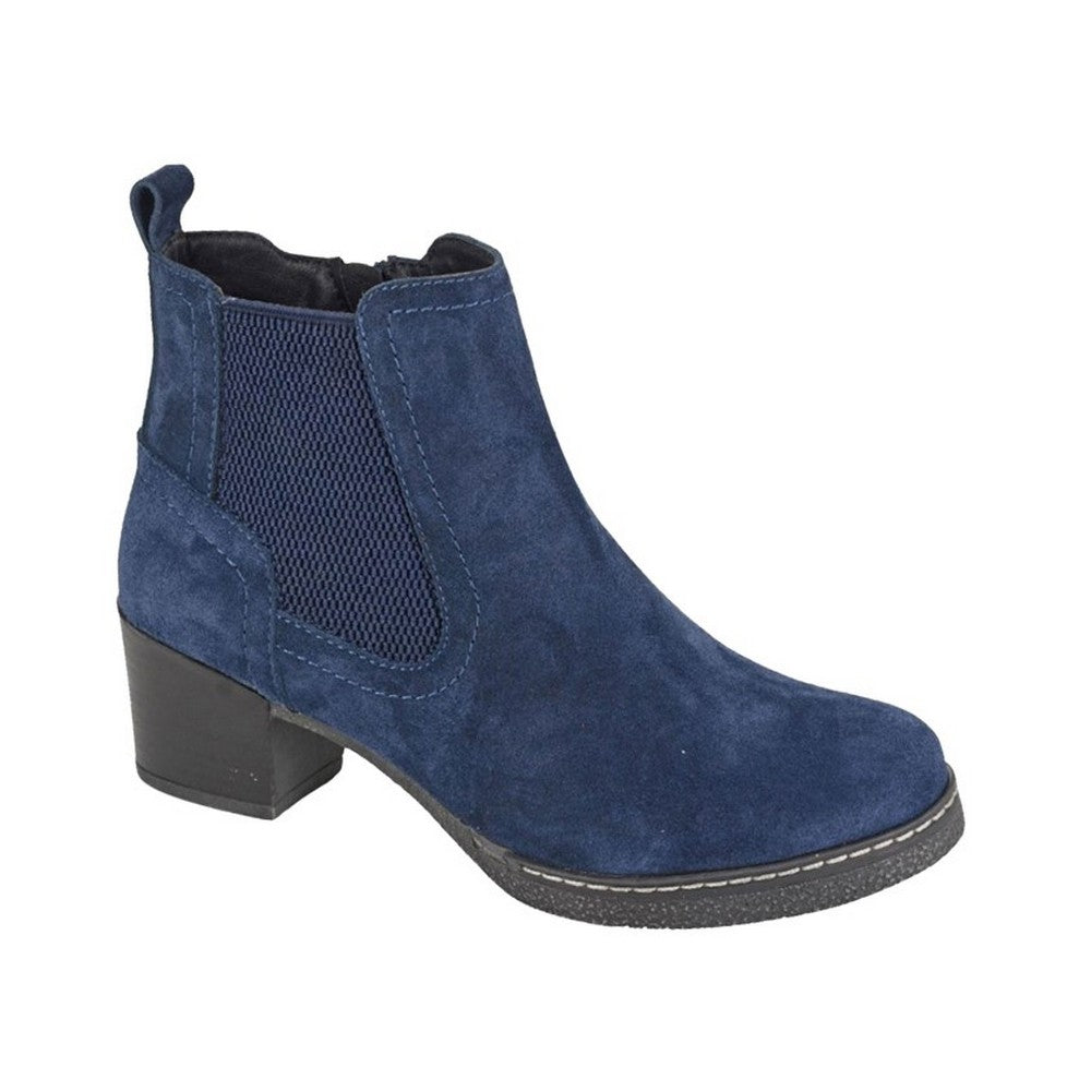 Navy - Front - Cipriata Womens-Ladies Alessina Suede Ankle Boots