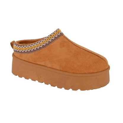 Tan - Front - Cipriata Womens-Ladies Danilla Braided Cuff Mules