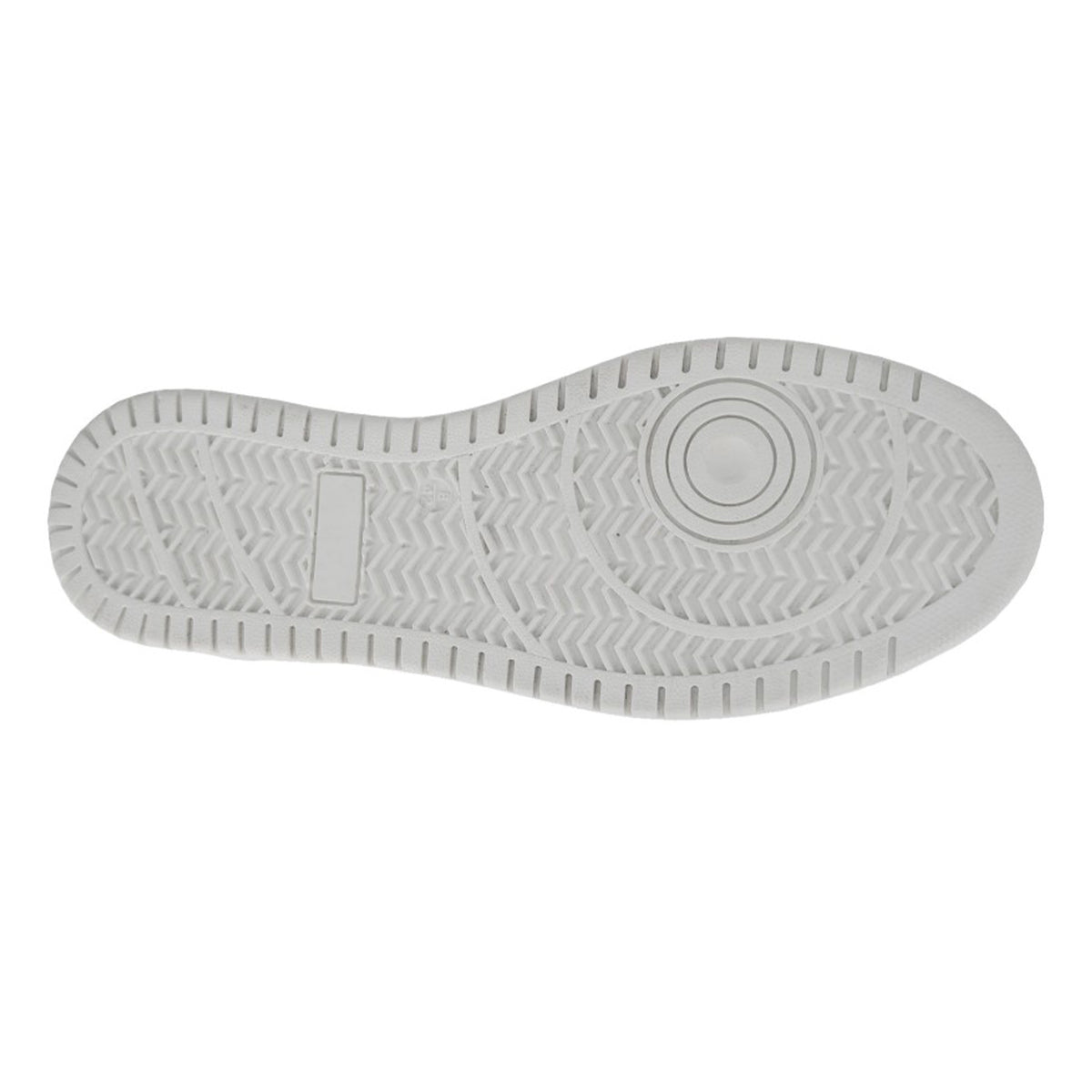 White - Side - Roamers Mens Leather Trainers