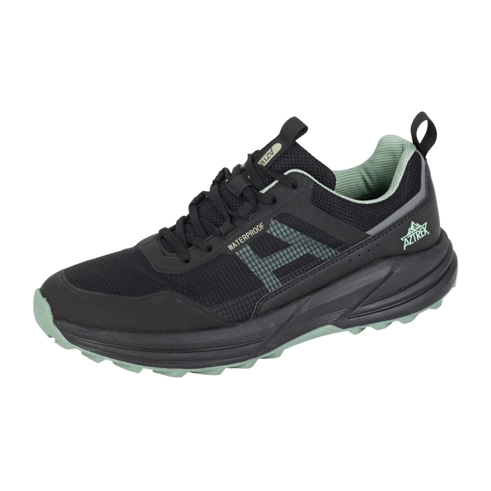 Black-Mint - Front - Aztrek Mens Wolds Trainers