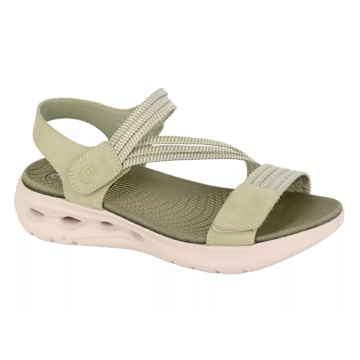Sage Green - Front - Cipriata Womens-Ladies Elena Sandals
