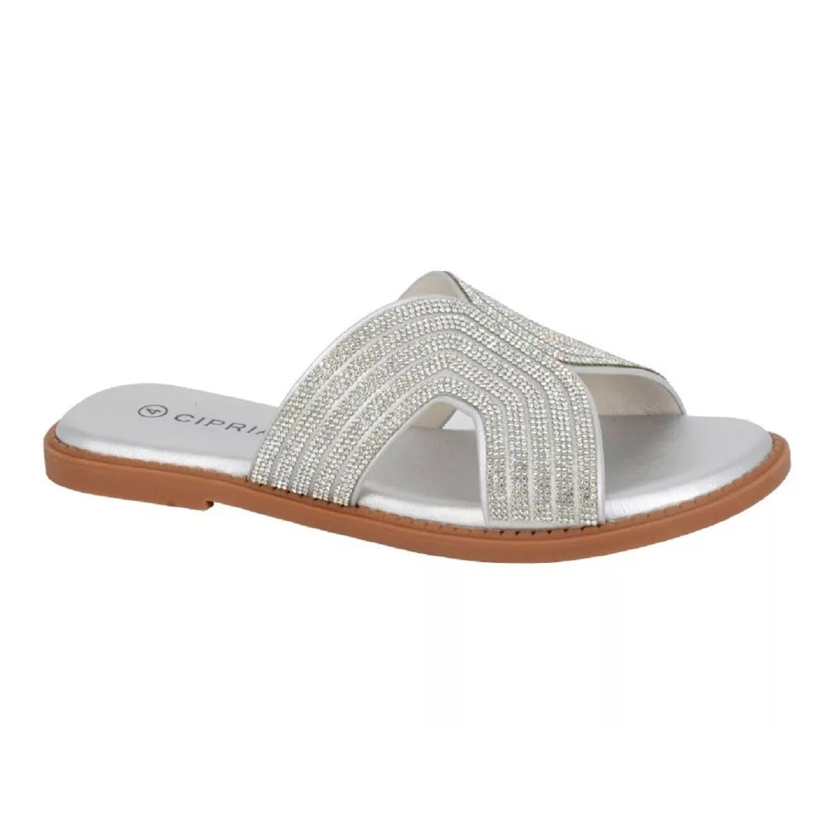 Silver - Front - Cipriata Womens-Ladies Celina Sandals