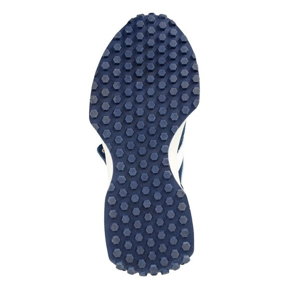 Navy - Back - Cipriata Womens-Ladies Ferrara Action Leather Trainers