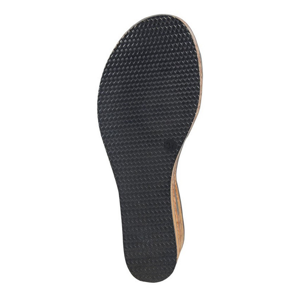 Black - Back - Cipriata Womens-Ladies Danta Leopard Print Sandals