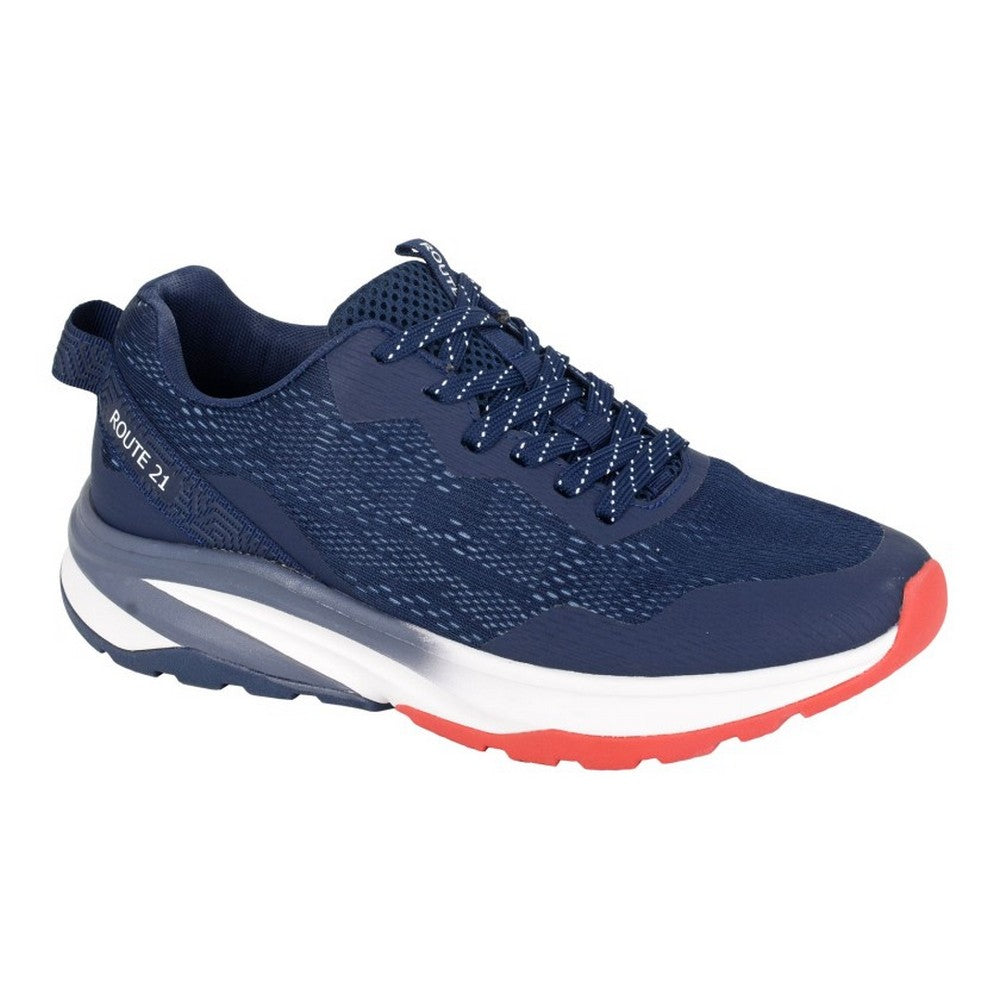 Navy Blue - Front - R21 Mens Leisure Trainers