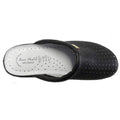 Black - Lifestyle - Dek Womens-Ladies Coated Leather Clogs
