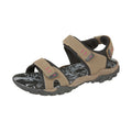Taupe - Back - PDQ Womens-Ladies Toggle & Touch Fastening Sports Sandals