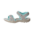 Light Grey-Mint - Lifestyle - PDQ Womens-Ladies Toggle & Touch Fastening Sports Sandals