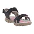 Navy-Grey - Back - PDQ Womens-Ladies Toggle & Touch Fastening Sports Sandals