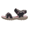 Navy-Grey - Side - PDQ Womens-Ladies Toggle & Touch Fastening Sports Sandals
