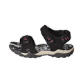 Black - Lifestyle - PDQ Womens-Ladies Toggle & Touch Fastening Sports Sandals