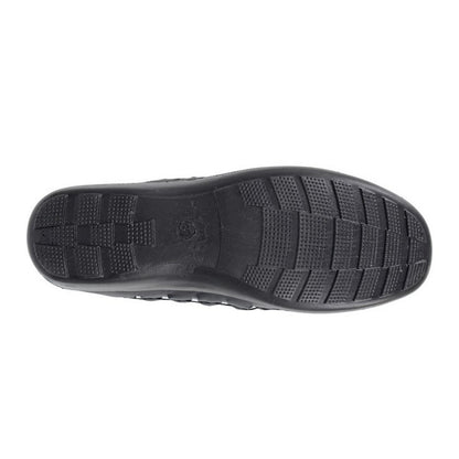 Pewter - Back - Boulevard Womens-Ladies Punched Summer Casual Shoes