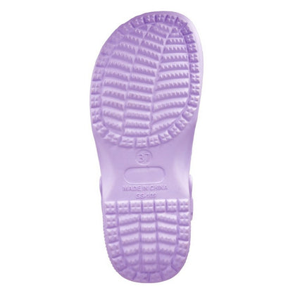 Lilac - Back - Dek Womens-Ladies Perforated Clogs