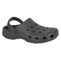 Black - Front - Dek Mens Perforated Clogs