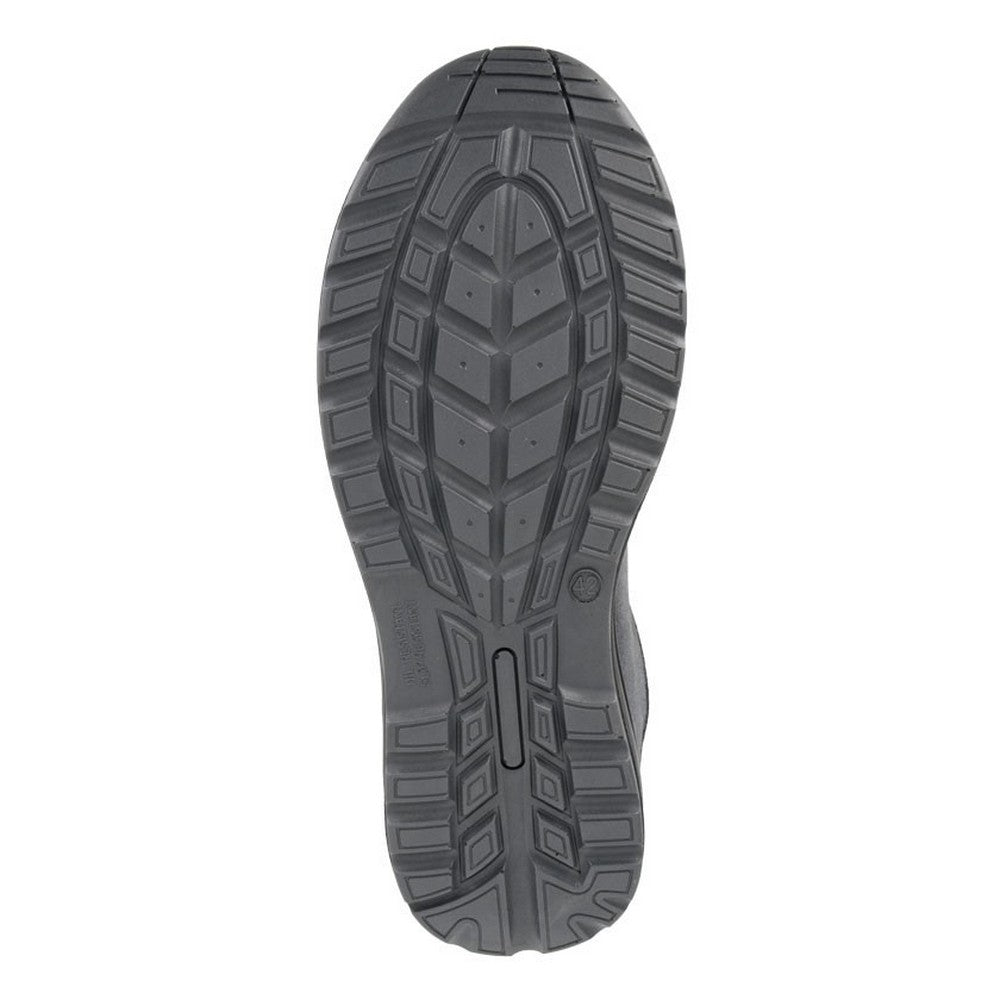 Grey - Back - Grafters Mens Suede Safety Trainers