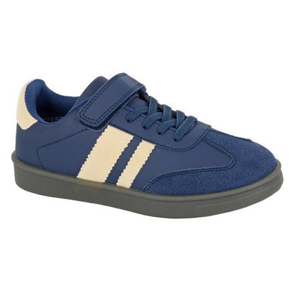 Navy-Stone - Front - Rdek Childrens-Kids Osprey Trainers