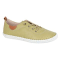 Pistachio Green - Front - Mod Comfys Womens-Ladies Leather Trainers