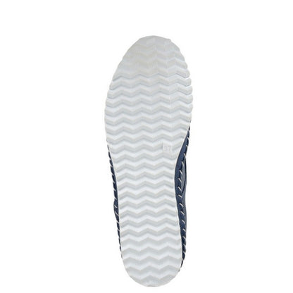 Navy Blue - Back - Mod Comfys Womens-Ladies Leather Casual Shoes