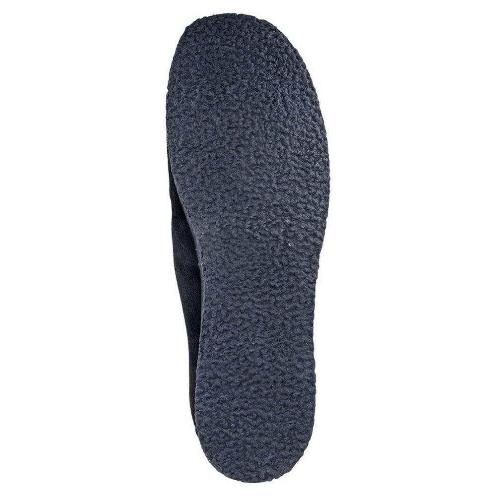 Black - Back - Roamers Mens Suede Apron Casual Shoes