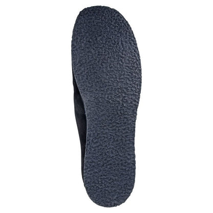 Black - Back - Roamers Mens Suede Apron Casual Shoes