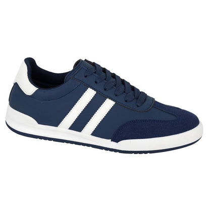 Navy-White - Front - Rdek Mens Kite Synthetic Nubuck Trainers