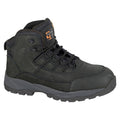 Black - Front - Grafters Mens Nubuck Hiking Boots