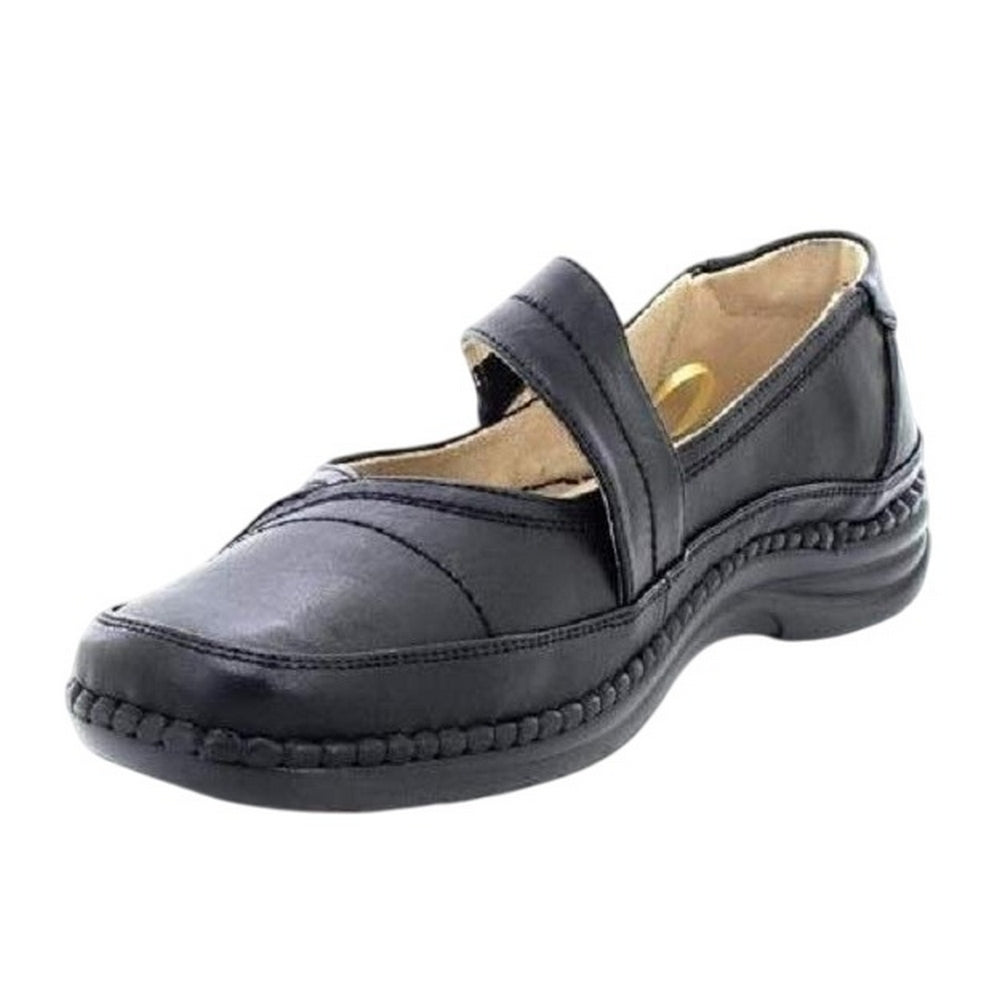 Black - Lifestyle - Boulevard Womens-Ladies Action Leather Mary Janes