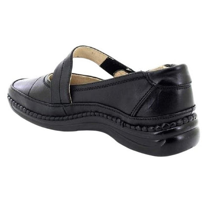 Black - Back - Boulevard Womens-Ladies Action Leather Mary Janes