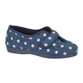 Navy - Front - Sleepers Womens-Ladies Matilda Slippers