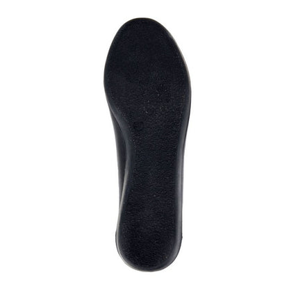 Black - Back - Cipriata Womens-Ladies Eria Leather Ballerina Flats
