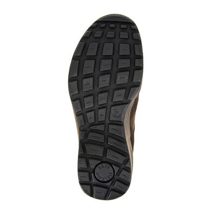 Brown - Back - Mod Comfys Womens-Ladies Tissington Nubuck Trainers