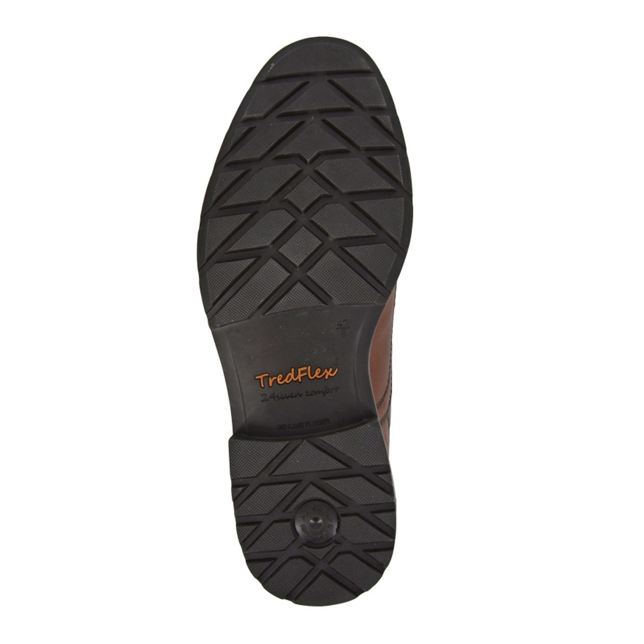 Conker Brown - Back - Tredflex Mens Leather Gibson Shoes