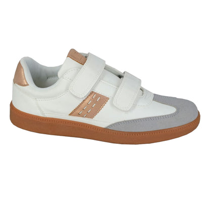 White - Front - Dek Childrens-Kids Reana Trainers
