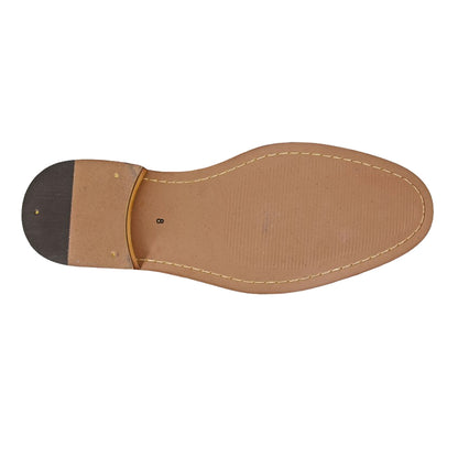 Tan-Navy - Back - Roamers Mens Leather Brogues