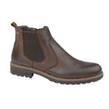 Brown - Front - IMAC Mens Waxy Leather Boots