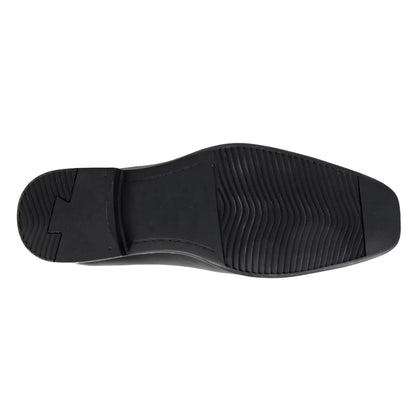 Black - Back - Route 21 Mens PU Oxfords