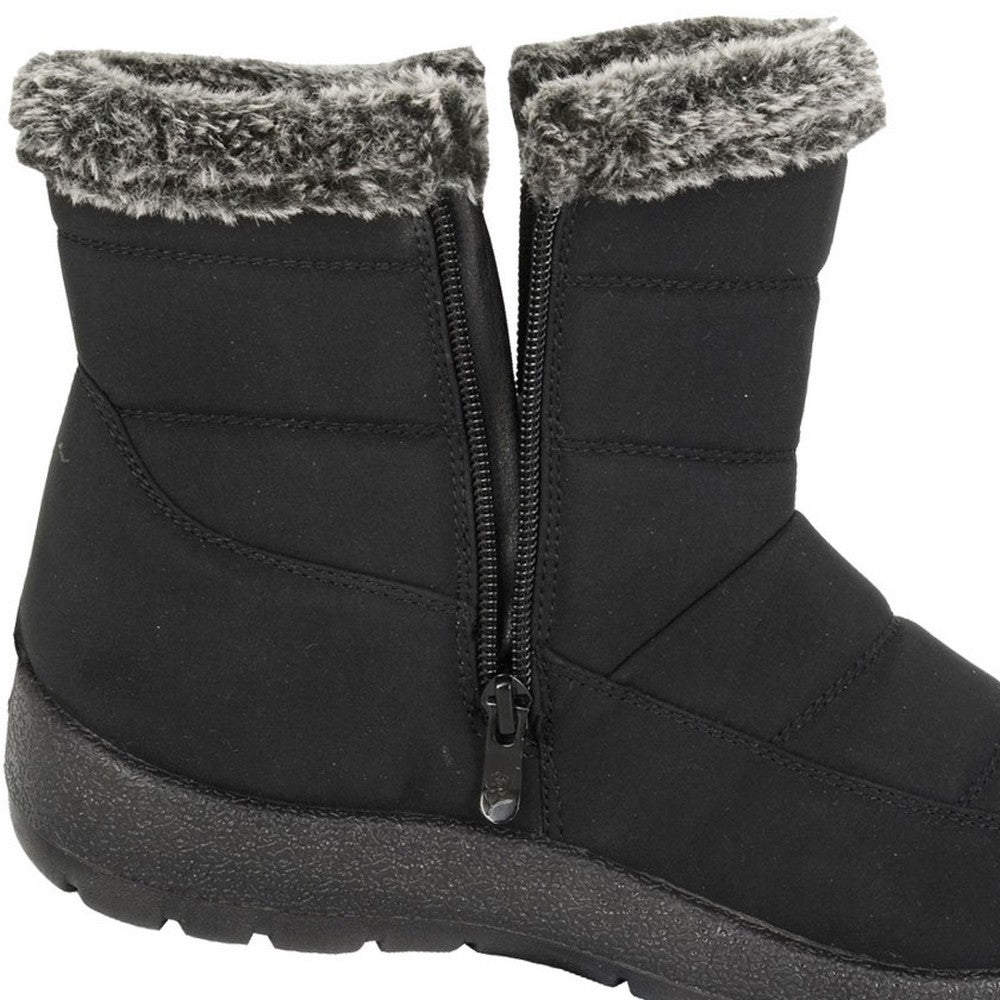 Black - Side - Boulevard Womens-Ladies Snow Boots