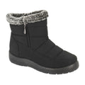 Black - Front - Boulevard Womens-Ladies Snow Boots