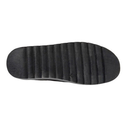Black - Back - Cipriata Womens-Ladies Dana Microsuede Mule Slippers